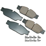 Akebono Front EURO Ultra Premium Ceramic Disc Brake Pad Kit | EUR1065