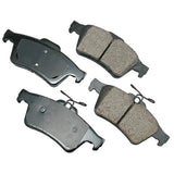 Akebono Rear EURO Ultra Premium Ceramic Disc Brake Pad Kit | EUR1095