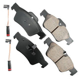 Akebono Rear EURO Ultra Premium Ceramic Disc Brake Pad Kit | EUR1122