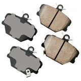Akebono Front EURO Ultra Premium Ceramic Disc Brake Pad Kit | EUR1252