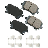 Akebono Rear EURO Ultra Premium Ceramic Disc Brake Pad Kit | EUR1348B