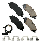 Akebono Front EURO Ultra Premium Ceramic Disc Brake Pad Kit | EUR1425