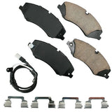 Akebono Front EURO Ultra Premium Ceramic Disc Brake Pad Kit | EUR1479A