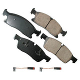 Akebono Front EURO Ultra Premium Ceramic Disc Brake Pad Kit | EUR1629