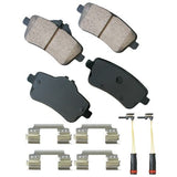 Akebono Rear EURO Ultra Premium Ceramic Disc Brake Pad Kit | EUR1630