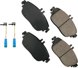Akebono Front EURO Ultra Premium Ceramic Disc Brake Pad Kit | EUR1694