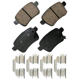 Akebono Rear EURO Ultra Premium Ceramic Disc Brake Pad Kit | EUR1722