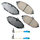 Akebono Front EURO Ultra Premium Ceramic Disc Brake Pad Kit | EUR1794