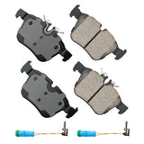 Akebono Rear EURO Ultra Premium Ceramic Disc Brake Pad Kit | EUR1795