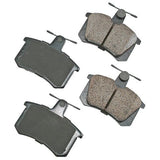 Akebono Rear EURO Ultra Premium Ceramic Disc Brake Pad Kit | EUR228