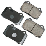 Akebono Rear EURO Ultra Premium Ceramic Disc Brake Pad Kit | EUR592