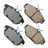 Akebono Front EURO Ultra Premium Ceramic Disc Brake Pad Kit | EUR634