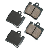 Akebono Rear EURO Ultra Premium Ceramic Disc Brake Pad Kit | EUR848