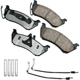 Akebono Rear EURO Ultra Premium Ceramic Disc Brake Pad Kit | EUR875