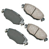 Akebono Front EURO Ultra Premium Ceramic Disc Brake Pad Kit | EUR910