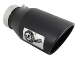 aFe Diesel Exhaust Tip Bolt On Black 4in Inlex x 6in Outlet x 12in | 49T40601-B12