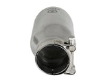AFE aFe Takeda 304 Stainless Steel Clamp-On Exhaust Tip 2.5in. Inlet / 4in. Outlet / 8in. L - Polished 49T25404-P08