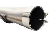 AFE aFe MACHForce XP Exhaust 3in-3.5in SS Single Side Ext CB w/ Polish Tip 99-04 Ford F-250 V8 5.4L/6.8L 49-43076-P