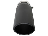 AFE aFe Power MACH Force-Xp 5in In x 6in Out x 15in L Bolt-On 409 SS Exhaust Tip - Black 49T50601-B15
