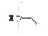 aFe Takeda 3in-2.5in 304 SS Axle-Back Exhaust w/ Carbon Tip 19-20 Hyundai Veloster I4-1.6L(t) | 49-37012-C