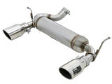 AFE aFe Rebel Series 2.5in 409 SS Axle-Back Exhaust w/Polished Tips 07+ Jeep Wrangler (JK) V6 3.6L/3.8L 49-48061-P