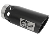 AFE aFe Power Intercooled Tip Stainless Steel - Black 4in In x 5in Out x 12in L Bolt-On 49T40501-B121