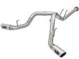 aFe ATLAS 4in DPF-Back Alum Steel Exhaust System w/Polished Tip 2017 Ford Diesel Trucks V8-6.7L (td) | 49-03092-P
