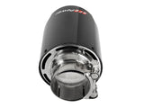 AFE aFe MACH Force-Xp 304 SS Clamp-On Exhaust Tip 2.5in. Inlet / 4.5in. Outlet / 7in. L - Carbon Fiber 49T25454-C07