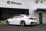 3D Design 3D Design - 5 Series G30 M-Sport Rear Diffuser installs with OE M-Sport Diffuser 3108-33011