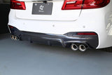 3D Design 5 Series G30 M-Sport Rear Diffuser Type 2 M-Sport Only | 3108-33021