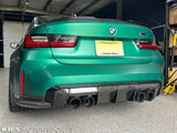 Kies Motorsports Kies Carbon Performance Style Dry Carbon Fiber Rear Center Diffuser - BMW / G80 / G82 / G83 / M3 / M4 KMSG8XDCF-MPRD