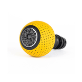 BFI GS2 Heavy Weight Shift Knob - Giallo Taurus Yellow Air Leather - Black Anodized  (964-997 Porsche Fitment) | GS2PSYT