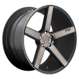 Niche 22X10.0 et35 / 5X127 / cb71.5 Niche Cast Milan 22" 5x127 Matte Black Machined W/ Double Dark Tint M134220075+35