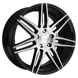 Niche 20X9.0 et35 / 5X114.3 / cb72.56 Niche Cast Trento 20" 5x114.3 Gloss Black Brushed M178209065+35