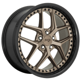 Niche 20X10.5 et20 / 5X115 / cb71.5 Niche Cast Vice 20" 5x115 Matte Bronze Black Bead Ring M227200590+20