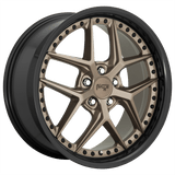 Niche 20X10.5 et40 / 5X112 / cb66.56 Niche 1PC M227 Vice 20" 5x112 Matte Bronze Black Bead Ring M2272005F8+40