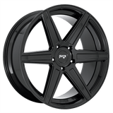 Niche 24X10.0 et25 / 5X139.7 / cb78.1 Niche Cast Carina 24" 5x139.7 Gloss Black M2372400B4+25