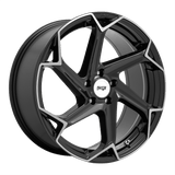 Niche 20X10.5 et20 / 5X115 / cb71.5 Niche Cast Flash 20" 5x115 Gloss Black Brushed M255200590+20