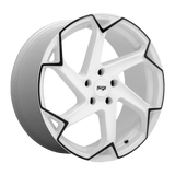 Niche 20X10.5 et40 / 5X114.3 / cb72.56 Niche Cast Flash 20" 5x114.3 Gloss White W/ Black M257200565+40