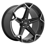Niche 20X10.5 et40 / 5X114.3 / cb72.56 Niche Cast Arrow 20" 5x114.3 Gloss Black Brushed M259200565+40