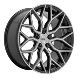Niche 20X10.5 et35 / 5X120 / cb72.56 Niche Cast Mazzanti 20" 5x120 Gloss Black Brushed Face M262200521+35