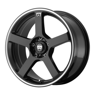 Motegi Racing 16x7 et40 / 5x108/5x114.3 / 72.6 Motegi MR116 16" Gloss Black with Machined Lip MR11667001340