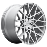 Rotiform 18X8.5 et45 / 5X112 / cb66.56 Rotiform Cast BLQ 18" 5x112 Gloss Silver Machined R1101885F8+45