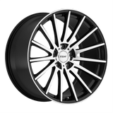 TSW 20X10.0 et40 / 5X120 / cb76.1 TSW Cast Chicane 20" 5x120 Gloss Black W/ Mirror Cut Face 2010CHC405120B76