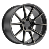 TSW 20X10.0 et25 / 5X114.3 / cb76.1 TSW Cast Chrono 20" 5x114.3 Matte Black W/ Machine Face & Dark Tint 2010CRN255114M76