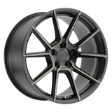 TSW 19X9.0 et20 / 5X114.3 / cb76.1 TSW Cast Chrono 19" 5x114.3 Matte Black W/ Machine Face & Dark Tint 1990CRN205114M76