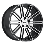 TSW 20X8.5 et20 / 5X114.3 / cb76.1 TSW Cast Crowthorne 20" 5x114.3 Matte Gunmetal W/ Matte Machine Face 2085CRW205114G76