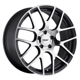 TSW 17X8.0 et35 / 5X112 / cb72.1 TSW Cast Nurburgring 17" 5x112 Gunmetal W/ Mirror Cut Face 1780NUR355112S72