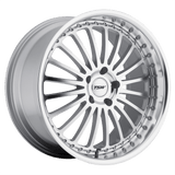 TSW 17X8.0 et40 / 5X114.3 / cb76.1 TSW Cast Silverstone 17" 5x114.3 Silver W/ Mirror Cut Face & Lip 1780SIL405114S76