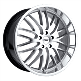 TSW 18X8.0 et40 / 5X108 / cb72.1 TSW Cast Snetterton 18" 5x108 Hyper Silver W/ Mirror Cut Lip 1880SNT405108S72